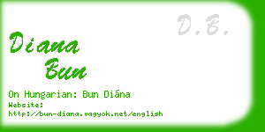 diana bun business card
